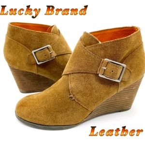 Lucky Brand Sumarah Suede Ankle Boots
